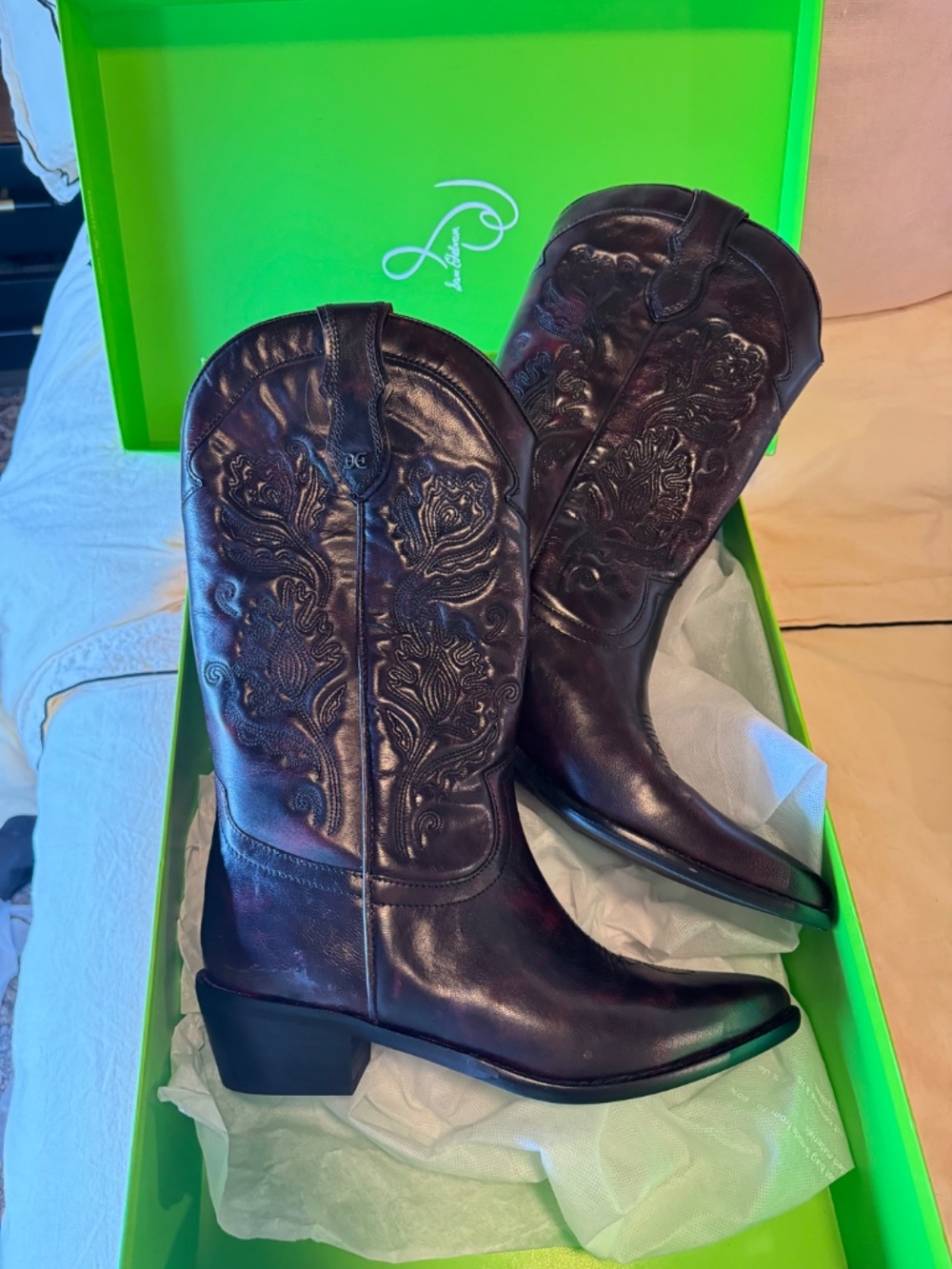 Sam Edelman Rue Western Boot (Merlot) - Picture 9 of 9